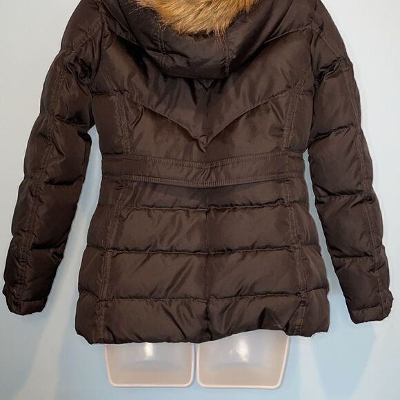 Larry Levine Down Faux Fur Hooded Puffer Jacket - Picture 7 of 11